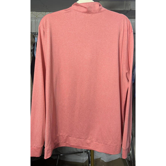 Matte Grey Men's Salmon 1/4 Zip Long Sleeve Golf Pullover Size XL - Picture 2 of 3